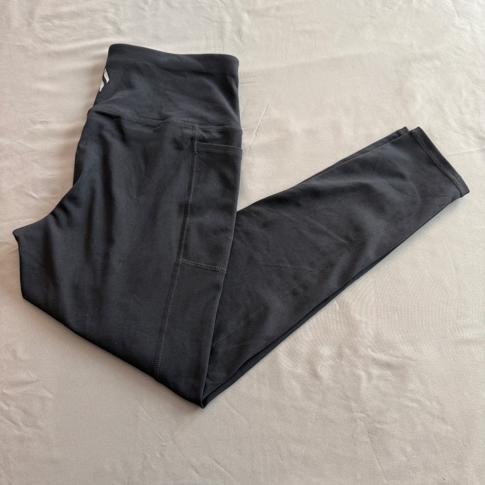 Skechers Los Angeles Womens Black High Waisted GOwalk Leggings with Pockets M